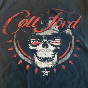 Colt Ford Short Sleeve Graphic TShirt Black Size Small